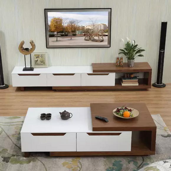 ترابيزة تليفزيون مع ترابيزة قهوة-TLV 46