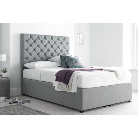 سرير، 100 سم،رمادى - bed26