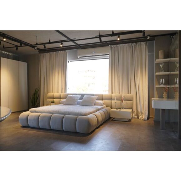 سرير، 160 سم، بيج. bed-60