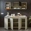 ⁦مطبخ كونتر اسود خشبي 160سم . kit-10⁩ - الصورة ⁦2⁩